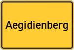 Place name sign Aegidienberg