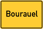 Place name sign Bourauel