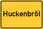 Place name sign Huckenbröl
