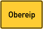 Place name sign Obereip