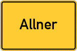 Place name sign Allner