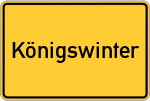 Place name sign Königswinter