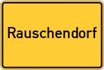 Place name sign Rauschendorf, Siegkreis