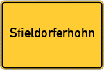 Place name sign Stieldorferhohn