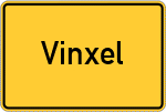 Place name sign Vinxel