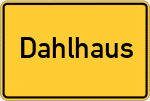 Place name sign Dahlhaus