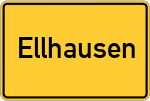 Place name sign Ellhausen, Siegkreis
