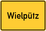 Place name sign Wielpütz