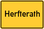 Place name sign Herfterath