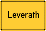 Place name sign Leverath
