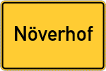Place name sign Növerhof