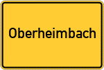 Place name sign Oberheimbach