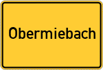 Place name sign Obermiebach