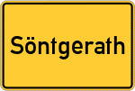 Place name sign Söntgerath