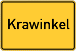 Place name sign Krawinkel, Siegkreis