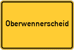 Place name sign Oberwennerscheid, Siegkreis