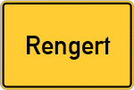 Place name sign Rengert