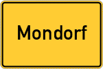 Place name sign Mondorf, Siegkreis