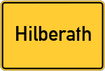 Place name sign Hilberath