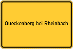 Place name sign Queckenberg bei Rheinbach