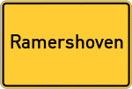 Place name sign Ramershoven