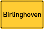 Place name sign Birlinghoven