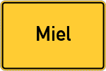Place name sign Miel