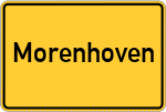 Place name sign Morenhoven