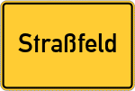 Place name sign Straßfeld