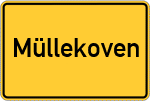 Place name sign Müllekoven
