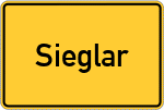 Place name sign Sieglar