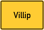 Place name sign Villip