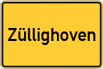 Place name sign Züllighoven