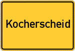 Place name sign Kocherscheid