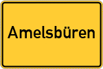 Place name sign Amelsbüren