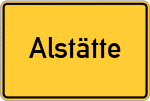 Place name sign Alstätte