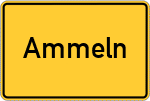 Place name sign Ammeln