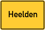 Place name sign Heelden