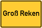 Place name sign Groß Reken