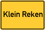 Place name sign Klein Reken