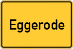 Place name sign Eggerode