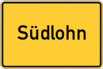 Place name sign Südlohn