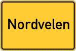 Place name sign Nordvelen