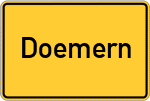 Place name sign Doemern