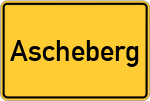 Place name sign Ascheberg
