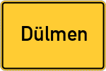 Place name sign Dülmen