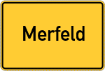 Place name sign Merfeld
