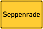 Place name sign Seppenrade