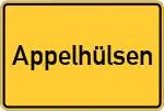 Place name sign Appelhülsen