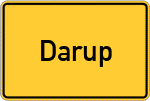 Place name sign Darup
